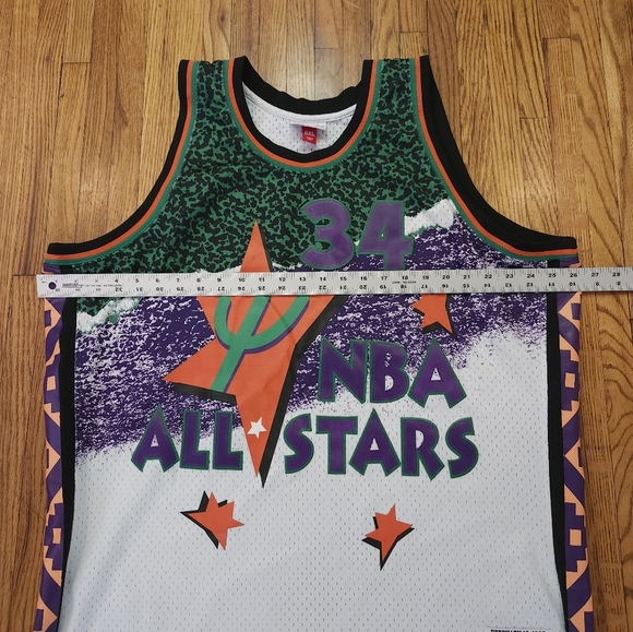 Mitchell & Ness NBA Mens Swingman Jersey Allstar 1995 Hakeem Olajuwon Size 2XL - Picture 4 of 6